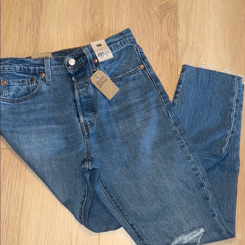 Levi's 501 Blue Straight Jeans